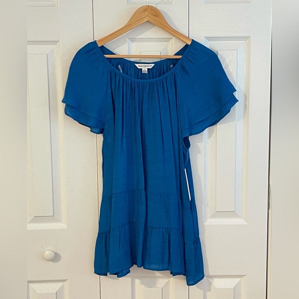 NWT -- Counterparts Women's Scoop Neck, Cap Sleeve Top